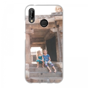 Huawei P20 Lite Soft case (back printed, transparent)