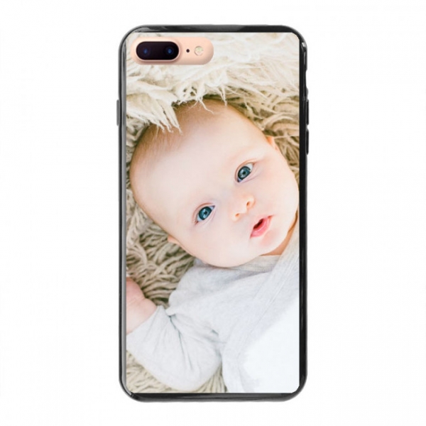 Apple iPhone 7/8 Plus Soft case (back printed, black)