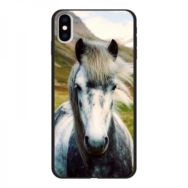 Apple iPhone Xs Max Soft case (back printed, black)