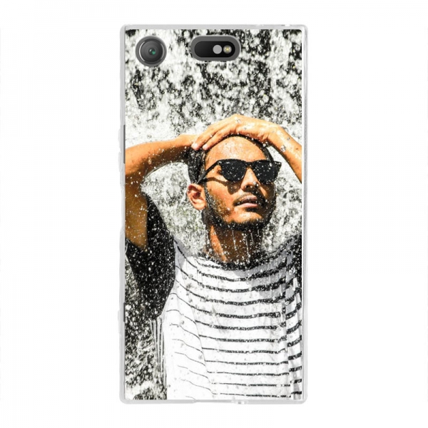 Sony Xperia XZ1 Compact Soft case (back printed, transparent)
