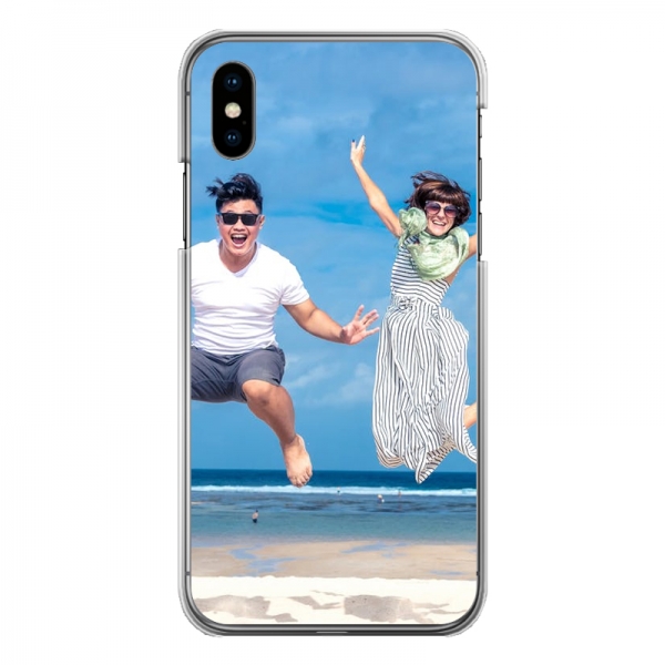 Apple iPhone X/Xs Hard case (back printed, transparent)