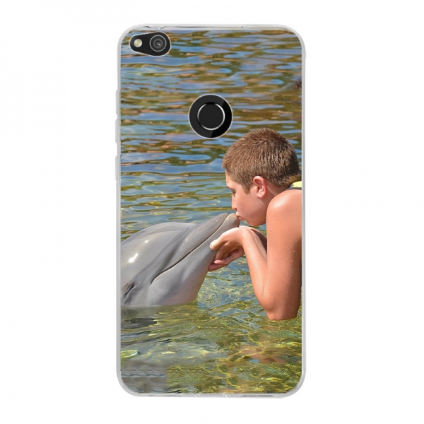 Huawei P8 Lite (2017) Soft case (back printed, transparent)
