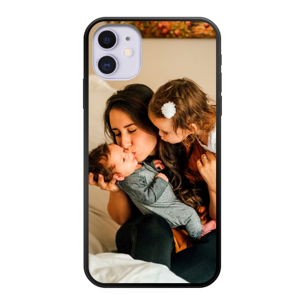 Apple iPhone 11 Soft case (back printed, black)