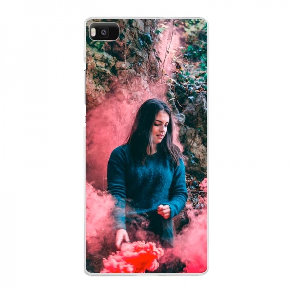 Huawei P8 Lite (2015) Hard case (back printed, transparent)