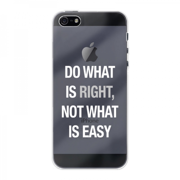 Apple iPhone 5/5s/SE (2016) Soft case (back printed, transparent)