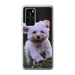 Huawei P40 soft case (back printed, transparent)