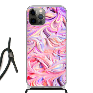 Apple iPhone 12 / iPhone 12 Pro Crossbody case (back printed, transparent)