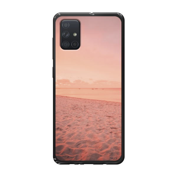 Samsung Galaxy A71 Soft case (back printed, black)