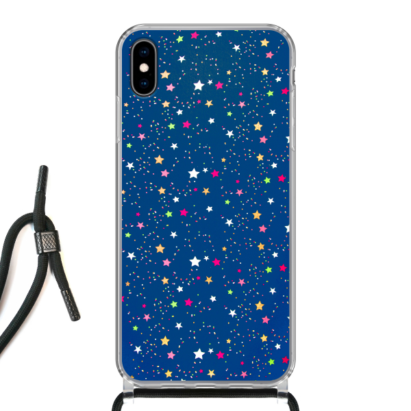 Apple iPhone Xs Max Crossbody case (back printed, transparent)