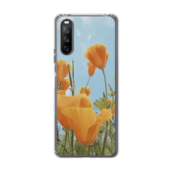 Sony Xperia 10 III Soft case (back printed, transparent)