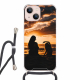 Apple iPhone 13 mini Crossbody case (back printed, transparent)