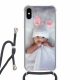 Apple iPhone X / Xs Crossbody case (back printed, transparent)