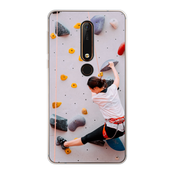 Nokia X6 (2018) Soft case (back printed, transparent)